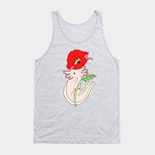 Axolotl with Poppy Tank Top